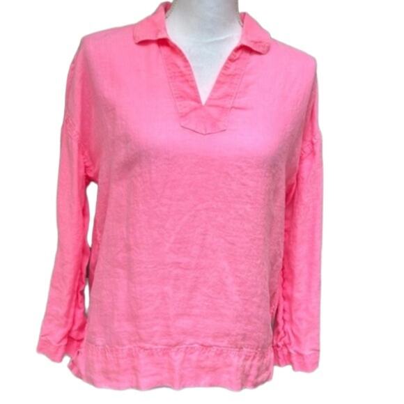C&C California Tops - C&C California 100% Linen Tunic Size XS‎ NWT